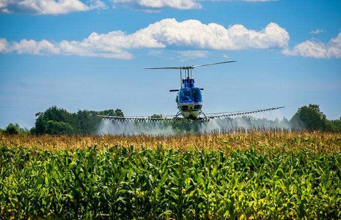 Helicopter Fertilizer Spreading Cincinnati